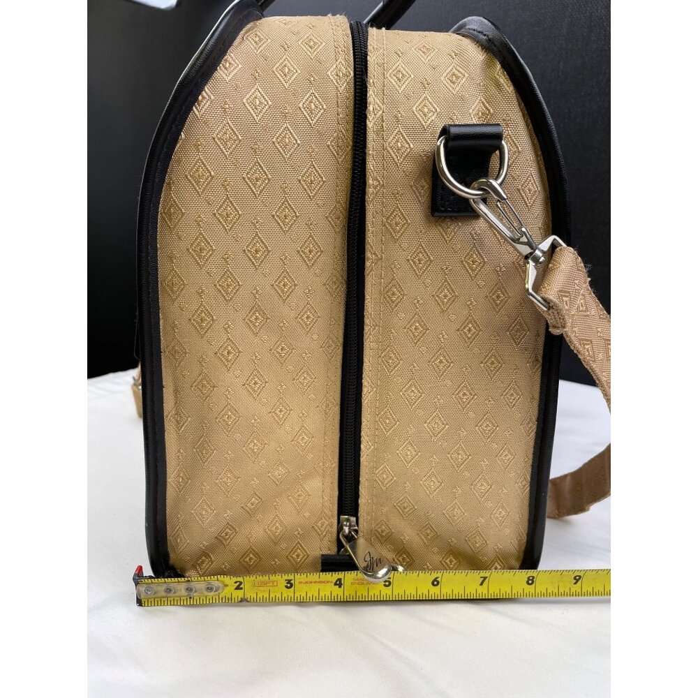 Joy Mangano Women's Tan/Black Carry on Bag/Small Luggage SKU 3747 - Picture 11 of 16